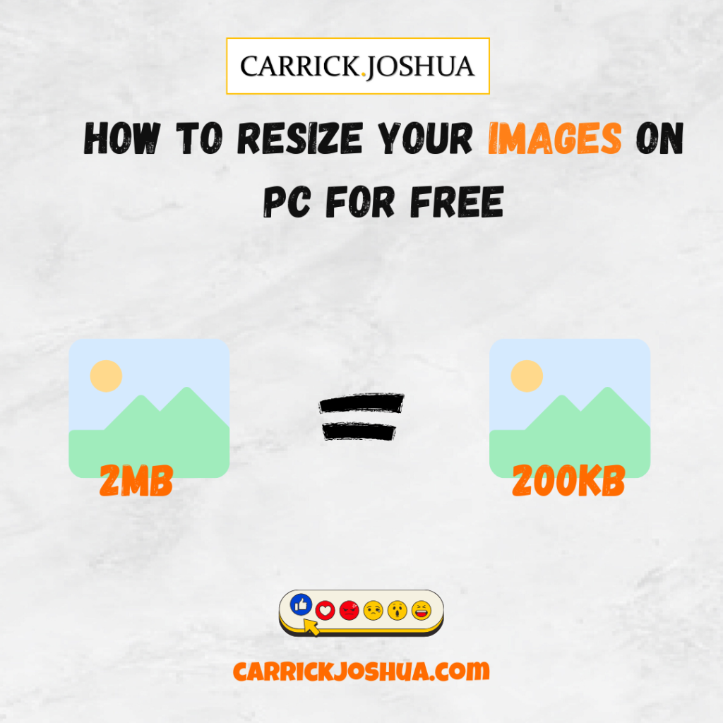 resize images on your PC in just a few clicks. how to resize image on pc, resize images for website speed
