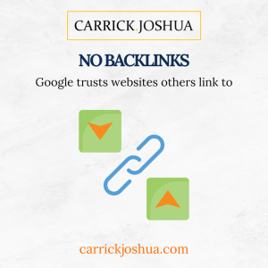 How to fix it  You Have No Backlinks